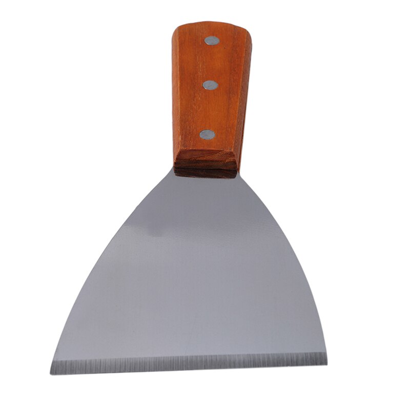 Rvs Pancake Turner Spatel Scoop Met Houten Handvat Steak Pizza Schop Keuken Accessoires