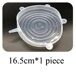 16-maten siliconen stretchdeksels Universele deksel Siliconen kom Potdeksel Siliconen deksel Pan Koken Voedsel Verse deksel Magnetrondeksel: MULTI