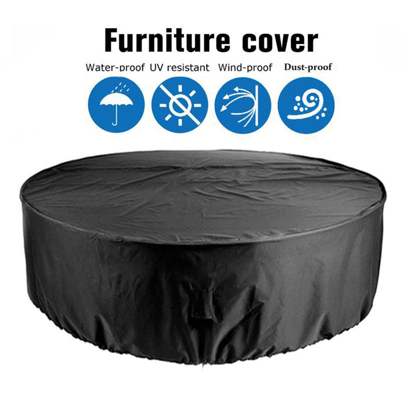 Outdoor Patio Furniture Covers Waterproof Table Chair Set Protect Covers Windproof Tear-Resistant UV Garden Furniture Cover