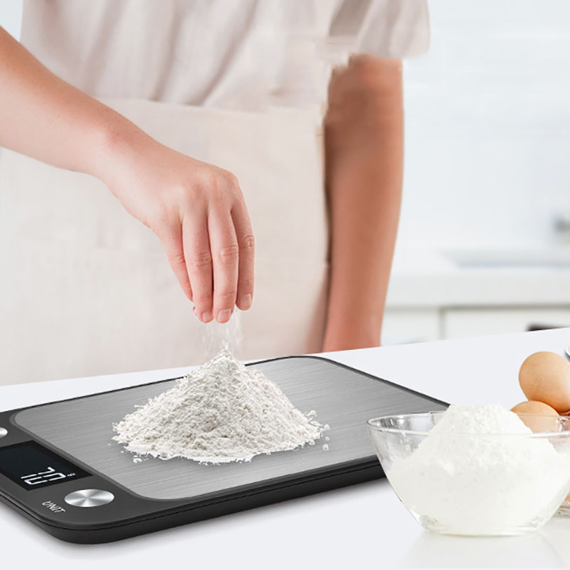 15kg/1g køkkenvægte madvægt køkkenvægt i rustfrit stål vandtæt vægt digital madbagning mælk grøntsagsvægt