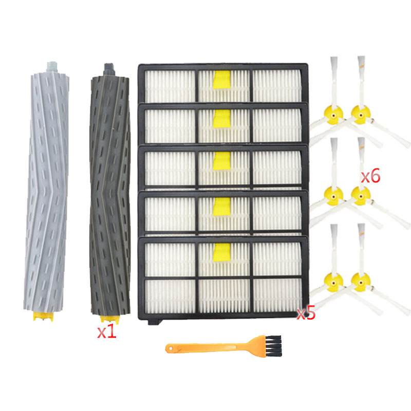Para IROBOT Roomba 800 865 860 870 871 880 896 960 965 980 accesorios para el hogar Cepillo Lateral principal Kit de filtro Hepa Robot aspirador: Naranja