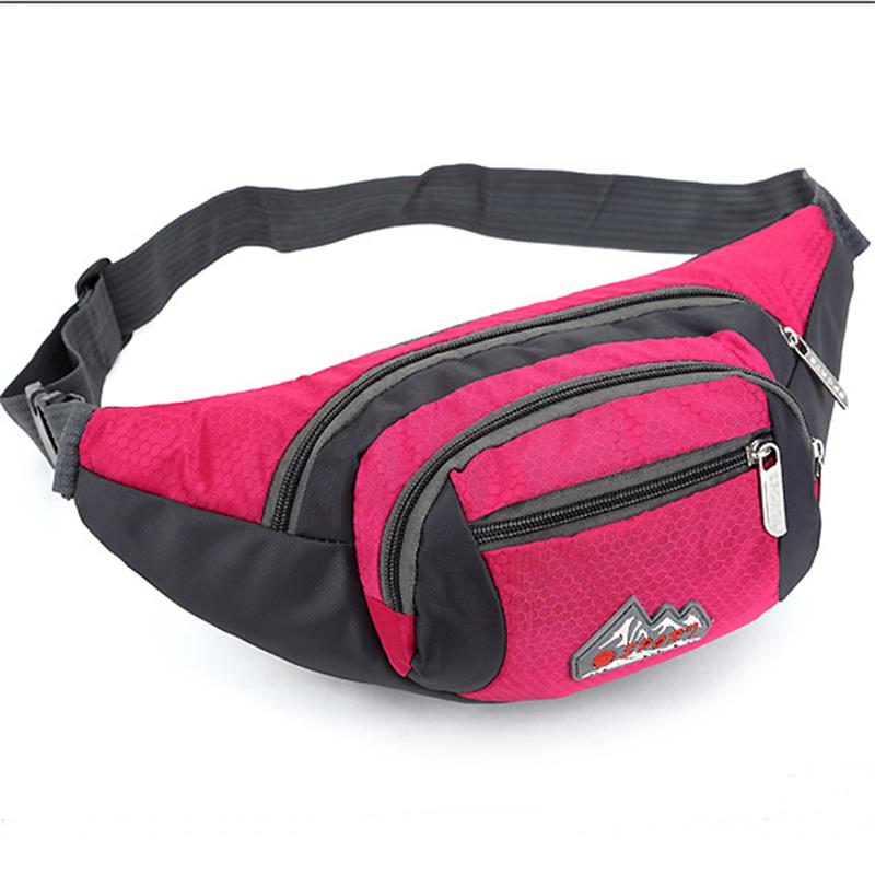 Sac de taille ceinture pour Fanny Pack drôle hommes femmes mâle femme Bananka hanche Bum téléphone Sac banane sur la pochette pratique argent Sachet Sac à main: Rose