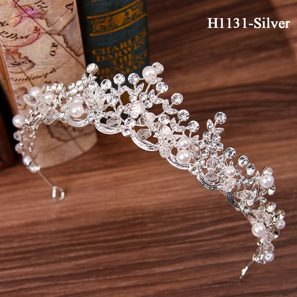 Traugel-couronne de mariée en or, diadème de luxe, couronne de mariage, accessoires de bijouterie pour femmes
