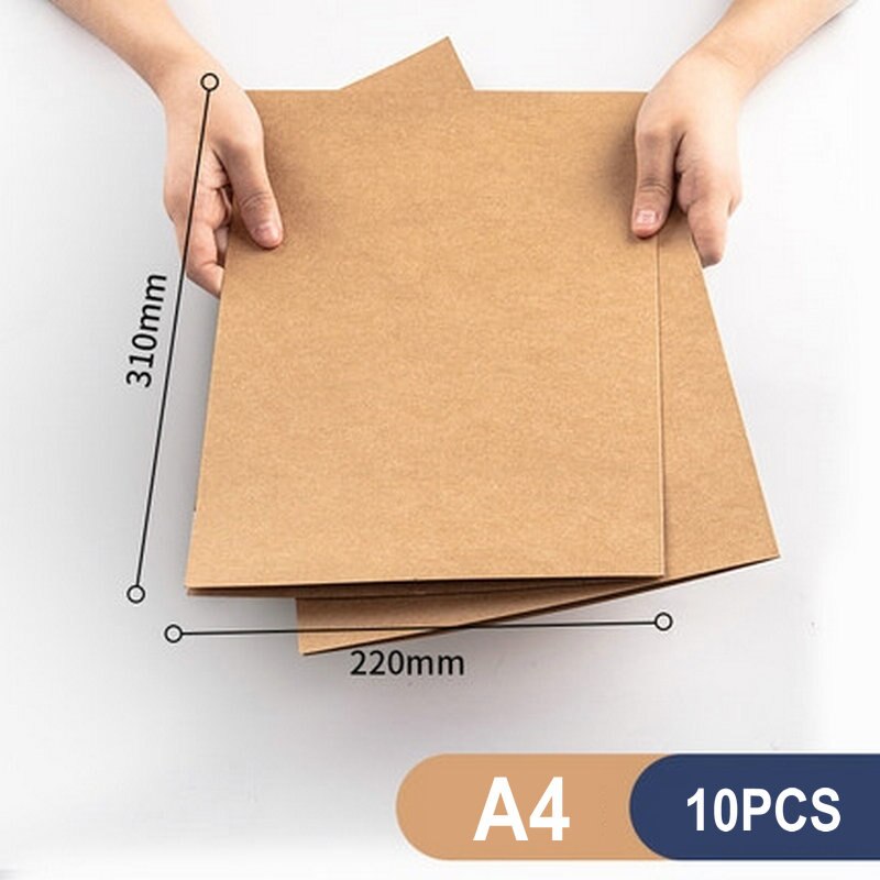 Retro Kraft Paper File Cover L-shape A4 Paper Document Holder Conference A4 Files Report Cover