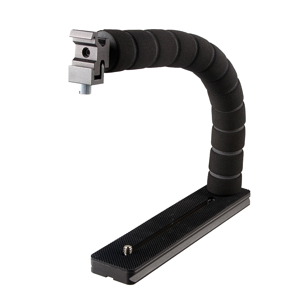 L-shaped Bracket Flexible Arm SLR Camera Shoe Flash Mount Adapter Camera Flash Led Light Bracket Grip Tripod Holder