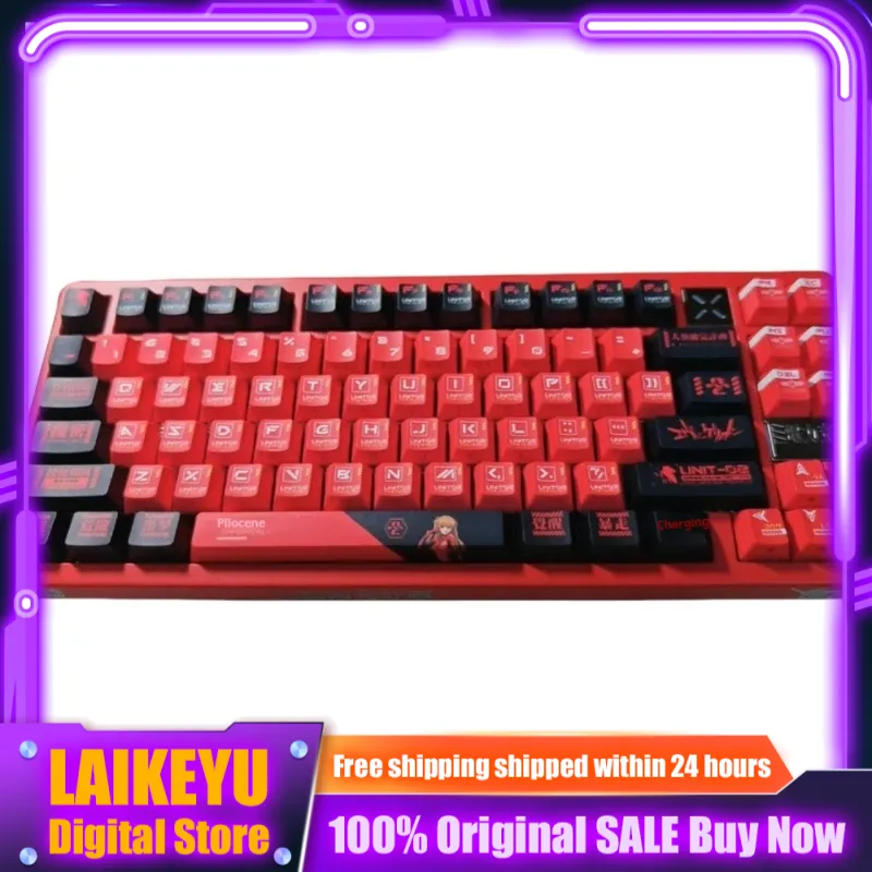 Eva asuka tema tastiera combinazione pbt/pc tastiera meccanica traslucida tastiera personalizzata tastiera da gioco per tablet laptop pc