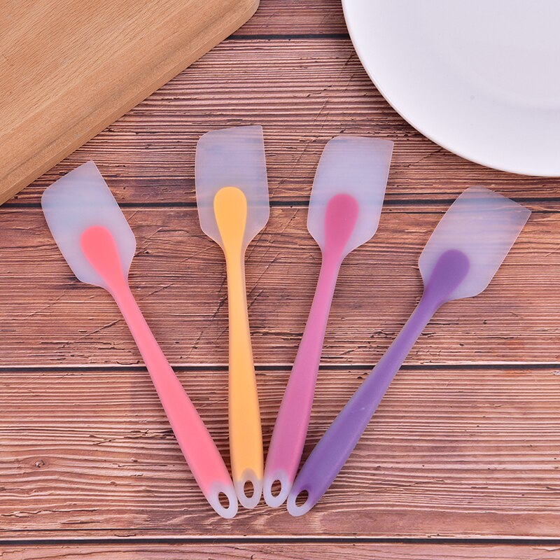 Silicone Cake Cream Butter Spatula Mixing Batter Scraper Brush Baking Cook Tool