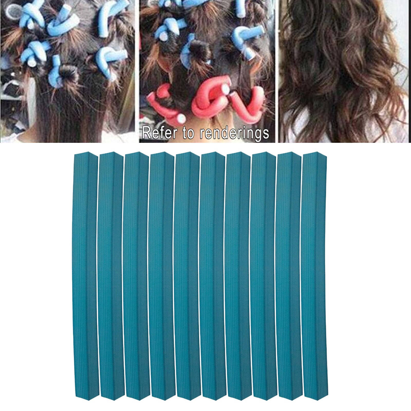 Foam Hair Roller Spiral Wavy Curl Hair Tool Self Grip Soft Stylish Bendy Curling Rods Roller Set Curl Stick Hair Curler