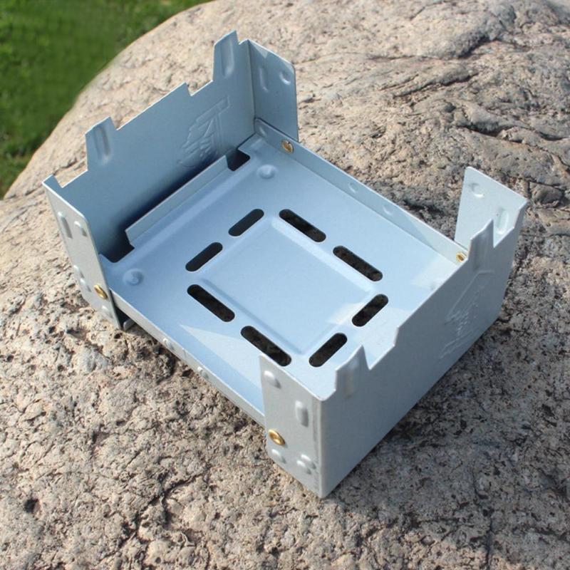 Outdoor Mini Folding Portable Oven Picnic Camping Solid Fuel Alcohol Stove