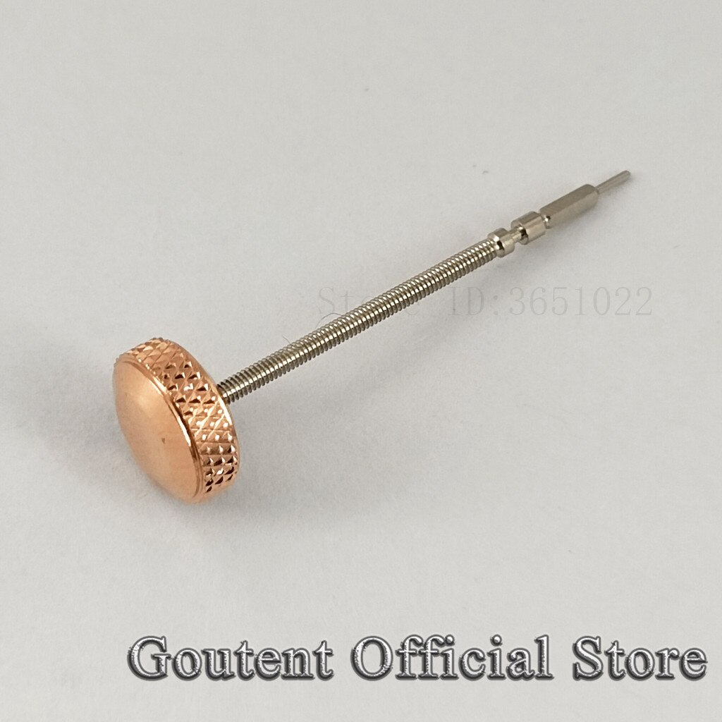 Goutent Rose Gold Steel Watch Crown With Stem Fit 6497/6498 Seagull ST3600/3620 Movement: B8-crown 8