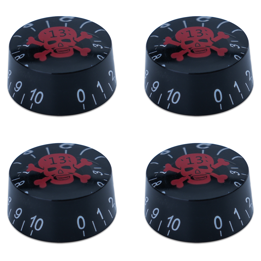 4 stk. guitar volumenknapper top hat knapper hastighed volumen tonepedal kontrolknapper til elektrisk guitar bas 29 farver: Militærgrøn