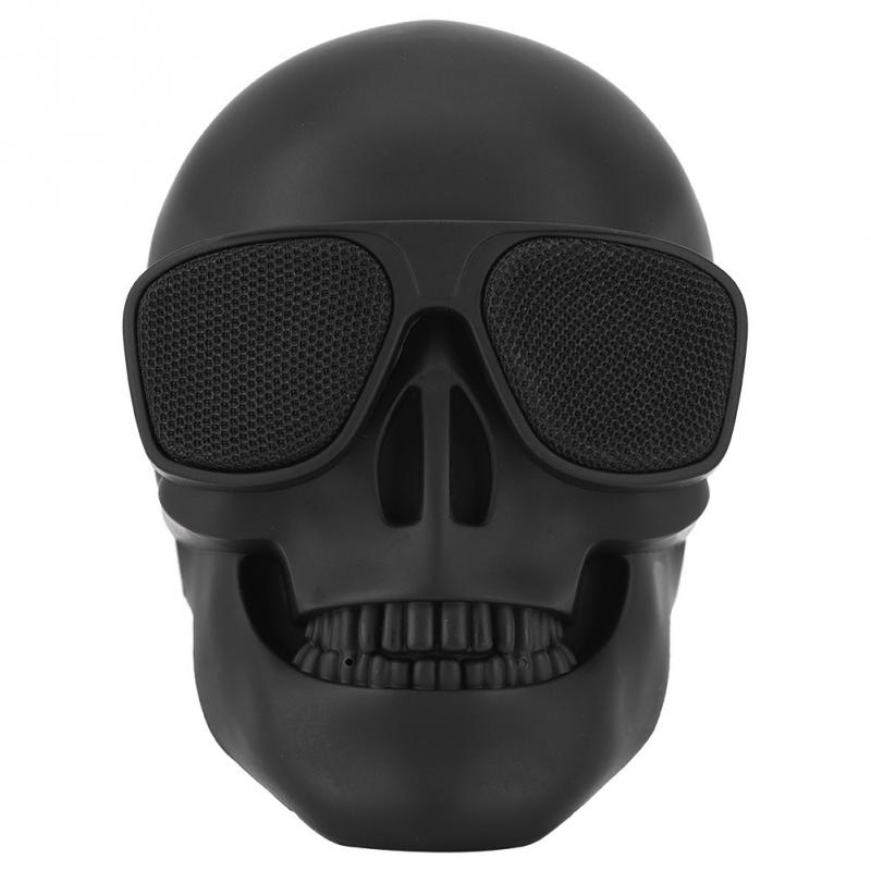 Skull altavoz principal portátil Mini inalámbrico Bluetooth 4,0, altavoz estéreo, Sonido HD de bajos mejorados únicos