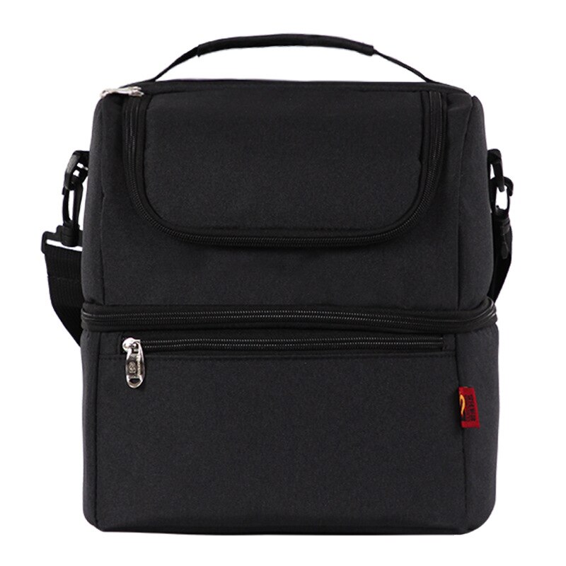 Picnic Cooler Beach Bag Outdor Backpack Cooler Refrigerator Thermal Insulation Bags Nylon Backpacks: Black