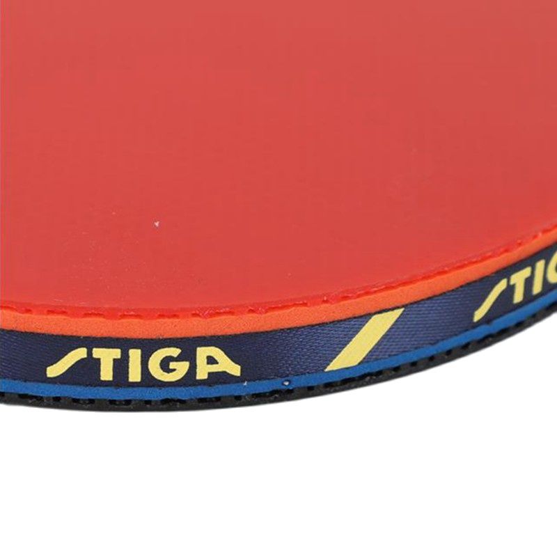 Raqueta de tenis de mesa STIGA Xuxin Dynasty, ensamblada con granos de doble cara en Goma, murciélago de Ping Pong Hanlde acampanado