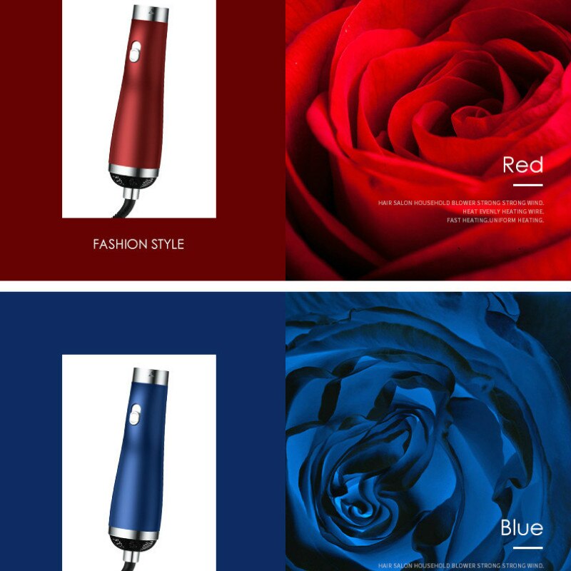 Electric Hair Dryer 3 In 1 Air Brush /Cold Air Blow Dryer Volumizer Hair Straightener Curler Comb Brush
