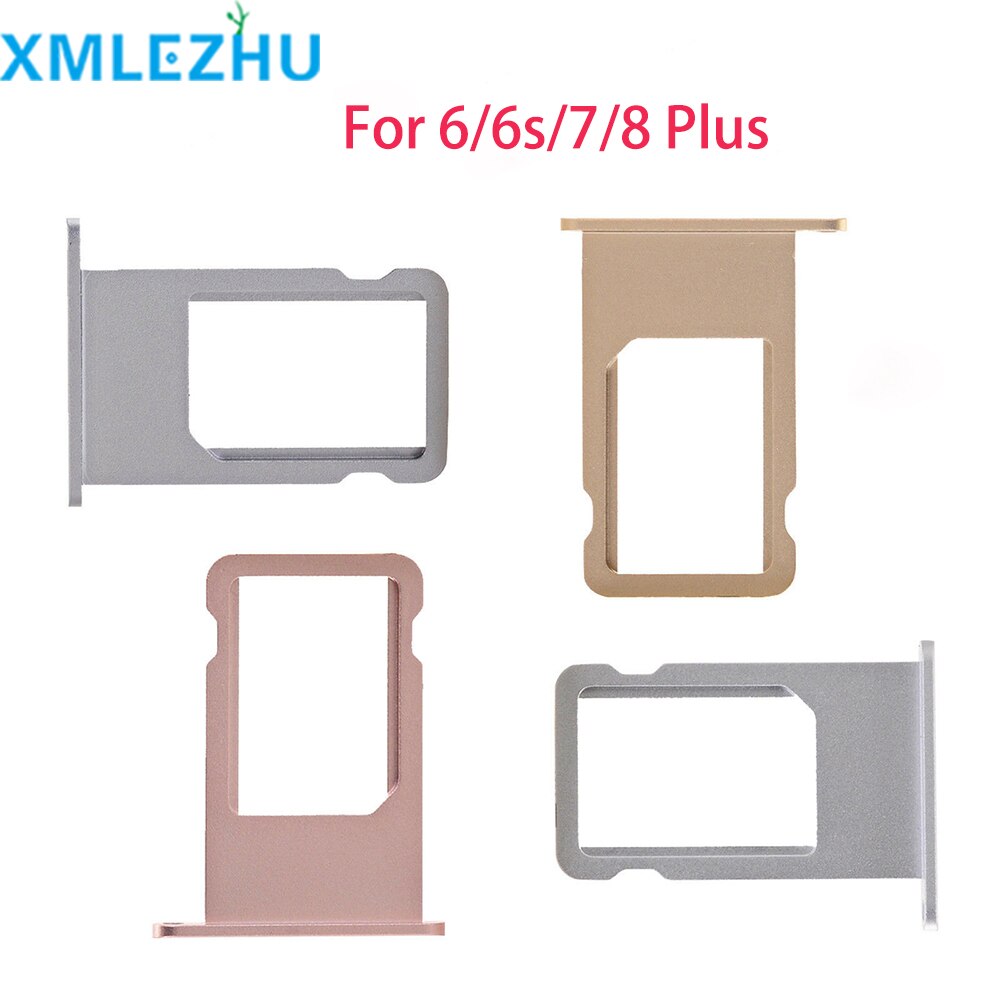 10 pièces de Plateau De Carte SIM pour iPhone 6 6S 7 8 Plus SIM porte-carte Lecteur de Fente Adaptateur Pièces De Rechange