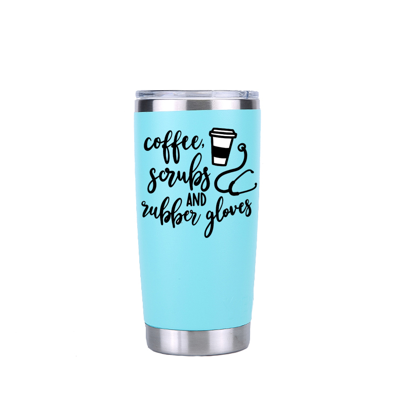 d'infirmière 30 oz gobelet voyage voiture bière tasse vide flacons isolés en acier inoxydable Thermos tasses à café: 20 oz mint