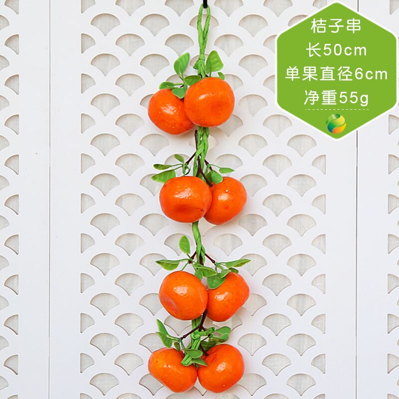 Résine de fruits décoration murale | Simulation de légumes verts, brochette de légumes verte, décoration murale de maison, décoration murale de Restaurant: Fruit 4