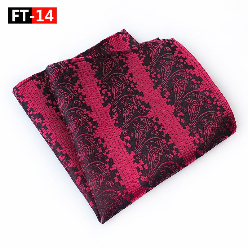 Mouchoir de poche bleu gris jaune #39 pour homme, mouchoir imprimé à rayures, mouchoir en soie et polyester, pochette de travail, serviette de poitrine 25*25cm: Ft 14