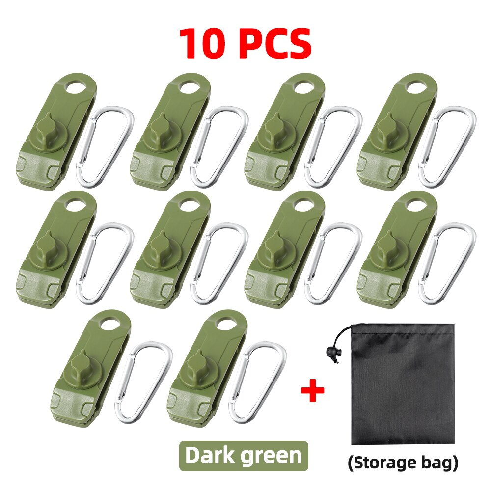 Tent Tarp Clips Luifel Dekzeil Klem Set Met Zware Lock Jaw Grip Auto/Zwembad Cover Fasteners Winddicht Outdoor Accessoires