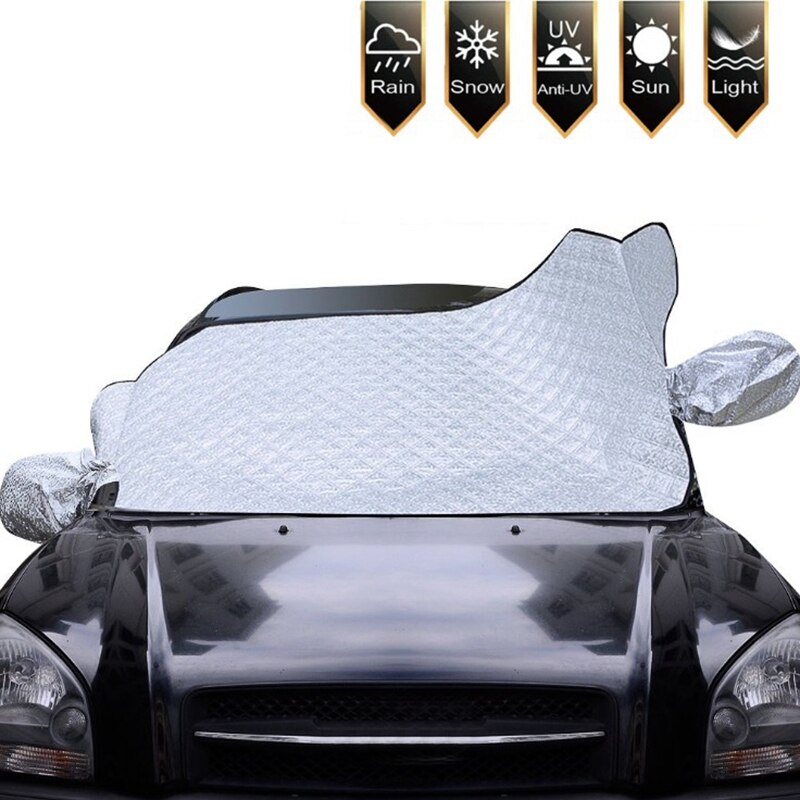 Automóvil parabrisas nieve escudo plegable protector solar ventana escudo netic nieve escudo 2 marcha atrás
