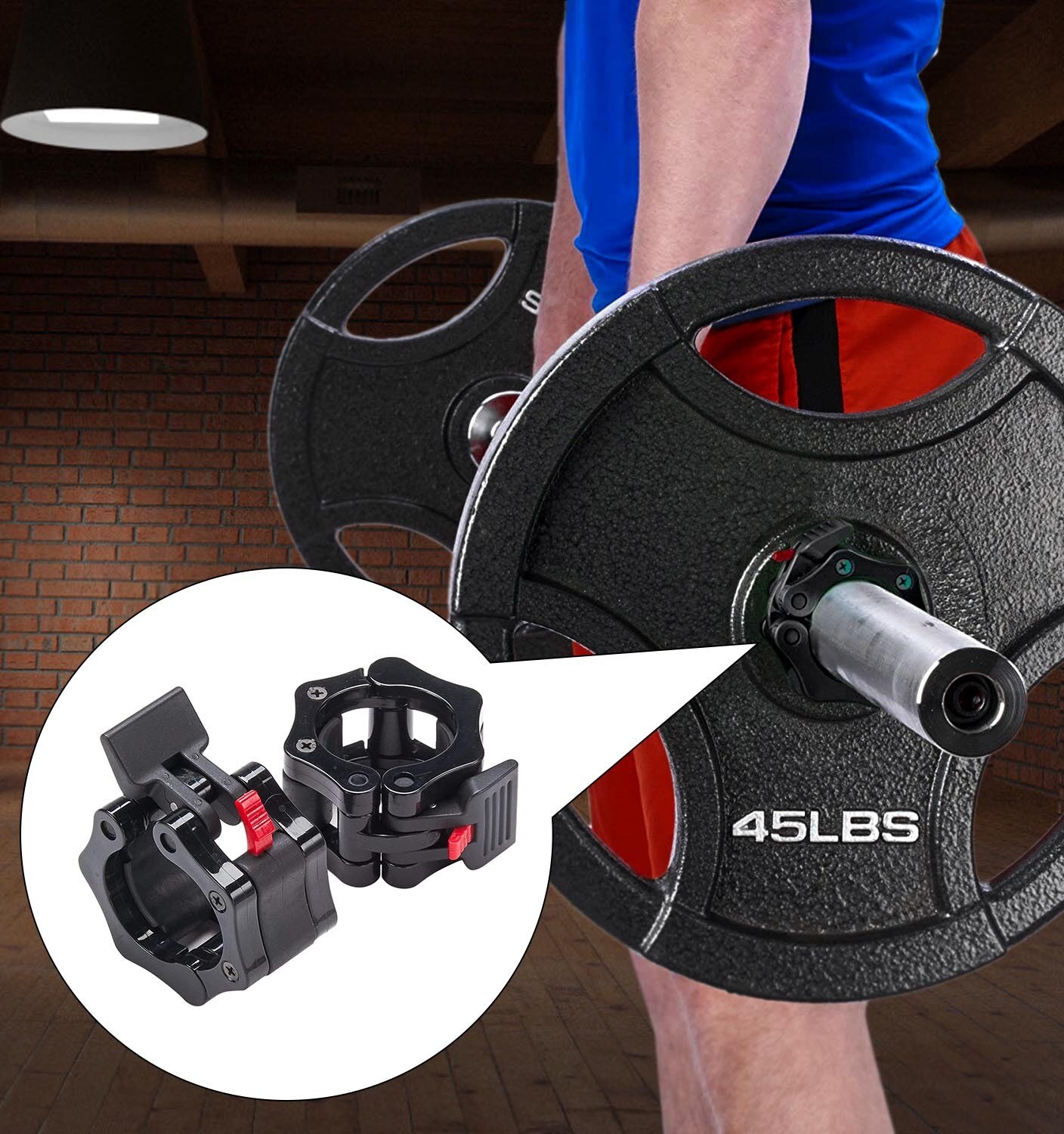 Gewicht Klemme Gewicht Schellen für trainieren Gewichtheben Fitness Ausbildung Abnehmen Heben Bodybuilding Fitness Zubehör