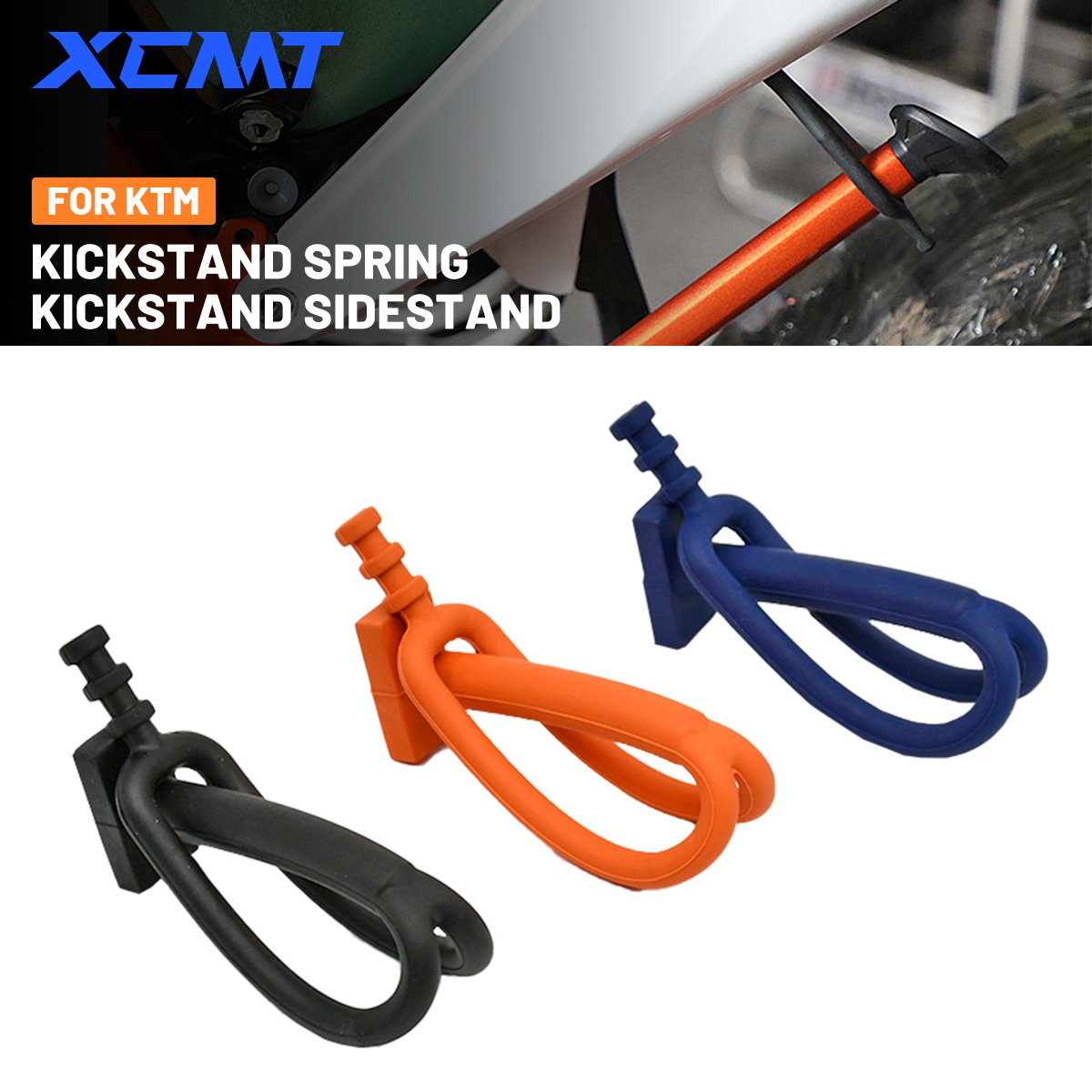 Para ktm exc xcf xc xcfw excf xcw tpi seis dias 125 250 300 350 450 500 300 1998-2024 motocross borracha kickstand suporte lateral cinta