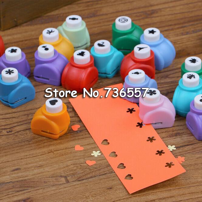 10 pcs/lot Random Mini DIY hole punch Craft Scrapbooking Handmade Cut Card For DIY Card Paper Puncher