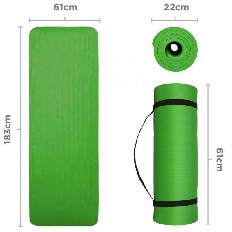 183*61*1cm yogamåtter med kropslinje tykke yoga pilatesmåtter gymnastikbalancepuder fitnessmåtter skridsikre dansepuder