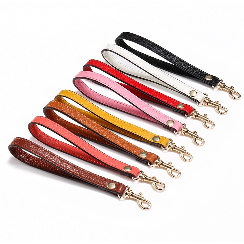 Draagbare handtas tas riem diy leren vervanging portemonnee munt handvat tas riem handgemaakte effen kleur tas accessoires anse de sac