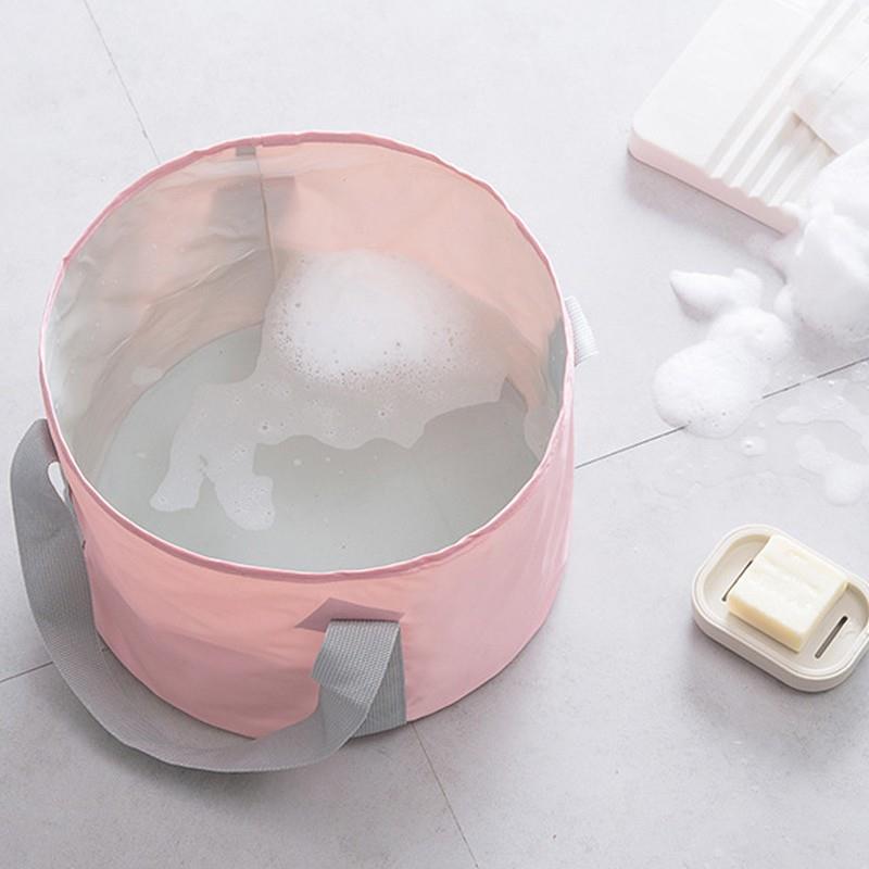 GESEW Foldable Basin Outdoor Travel Water Bucket Portable Foot Bath Bucket Multipurpose Folding Washbasin Large Capacity Basin