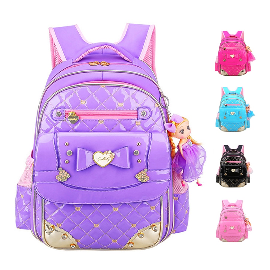 Mochilas escolares de estilo coreano para niñas, morral escolar de princesa para libros