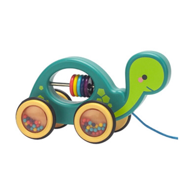 Juguete de cuerda de tracción para coche de bebé, sonajeros para vehículos de arrastre, educativos: 4