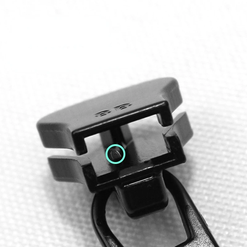 Deslizadores de cremallera con cierre automático, suministros de costura de Metal/Nailon/resina, color negro mate, 5 piezas, 3 #/5 #