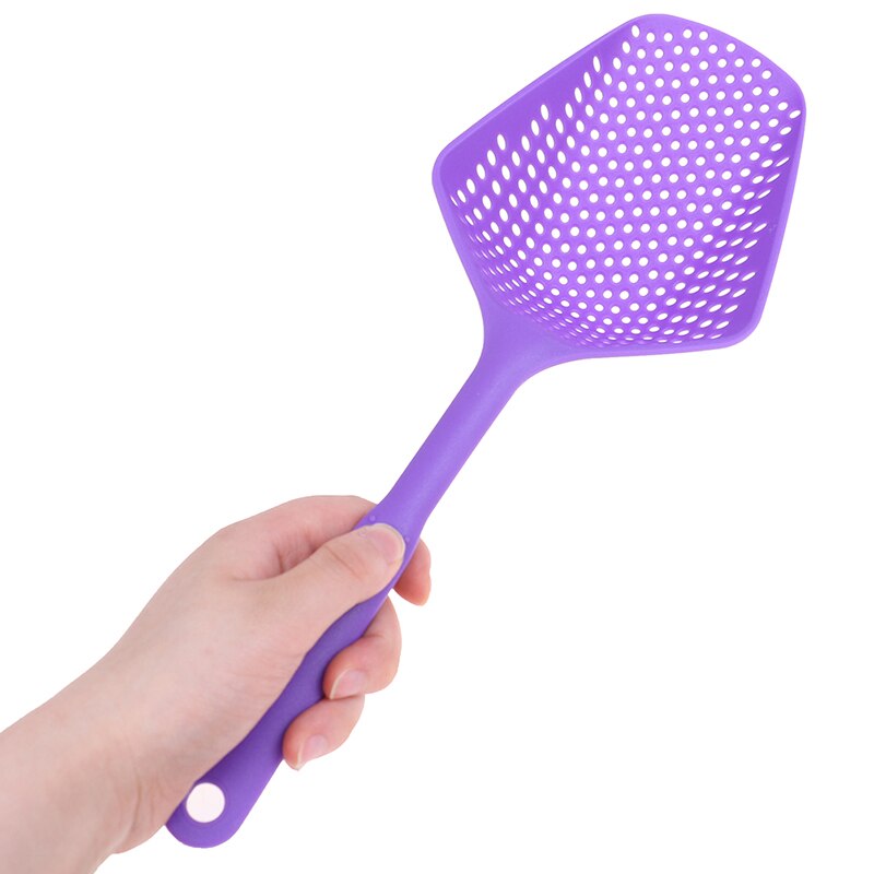 Lange Griff Scoop Sieb Sieb Löffel Ablauf Gemüse Wasser Scoop Kunststoff Sieb
