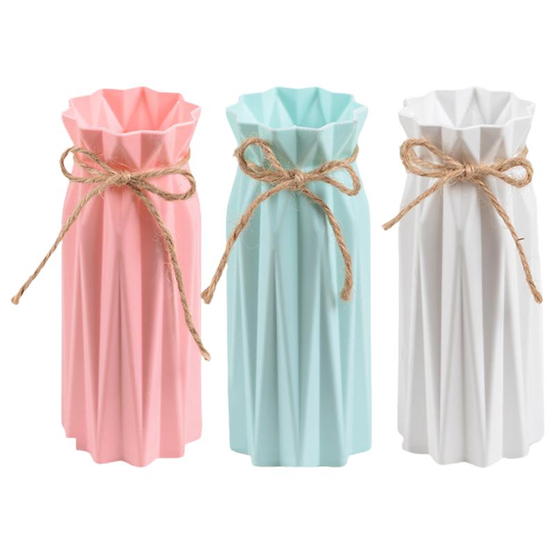 3pcs Paper Folding Vase Decor Plastic Unique Flower Arrangement Container Flower Container