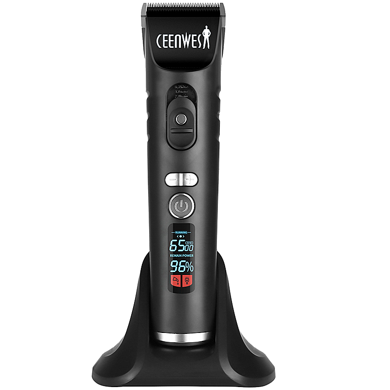 Ceenwes Rechargeable Hair Trimmer Clippers for Men Cordless Clippers Hair Cutting Kit with 8 Guide Combs Including Charging Dock