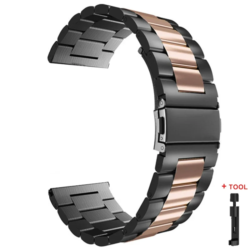 Roestvrij stalen band voor Redmi Watch 5 3 Actieve metalen vervangende armband voor Xiaomi Redmi 5 Lite 3 Lite horlogebandaccessoires: Licht Bruin / 20mm