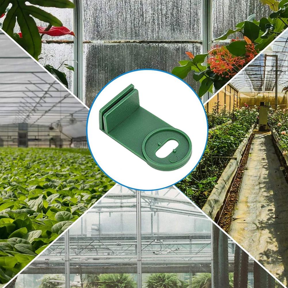 Plastic Greenhouse Fixing Clips 50 PCS Greenhouse Twist Clips Washers Extender Corner Clips Sturdy Durable Clamp For Aluminium