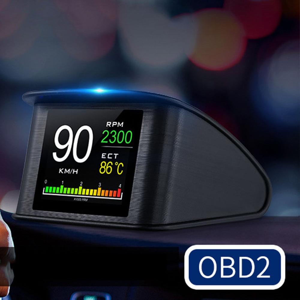 Smart  p10 auto hud head-up display auto universele high-definition obd 2 rijcomputer multifunctionele automatische schakelaar