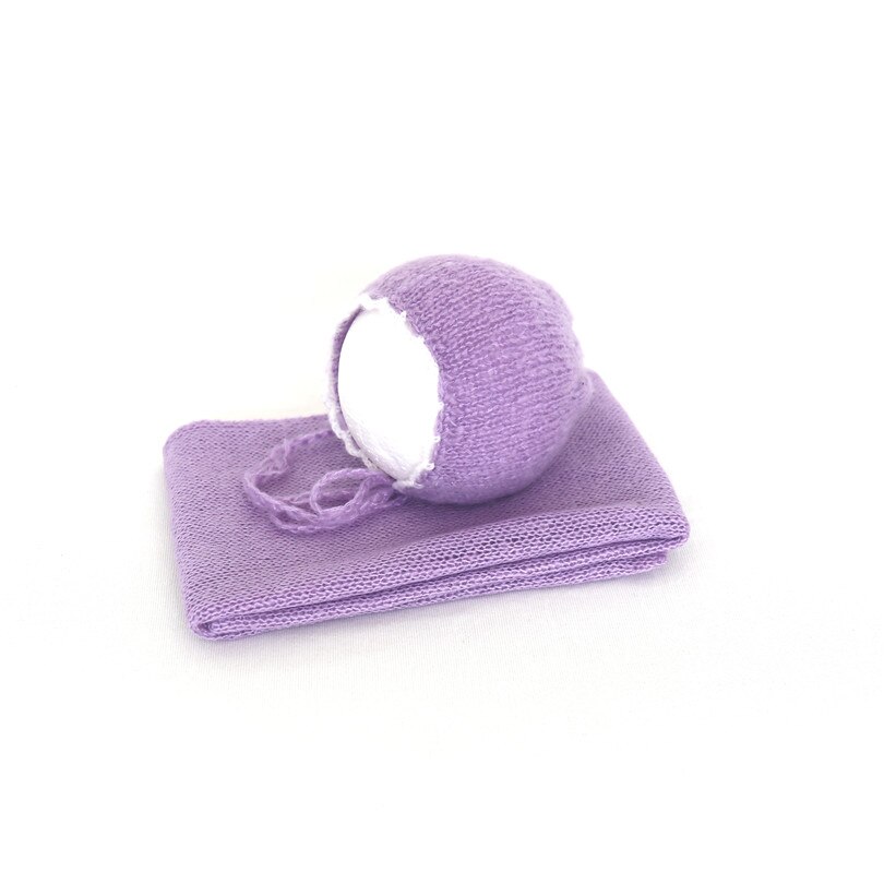 Vintage mohair stickad omlott huva nyfödd stretch wrap fotografering rekvisita baby tröja lager foto rekvisita swaddle cocoon: Som foto e
