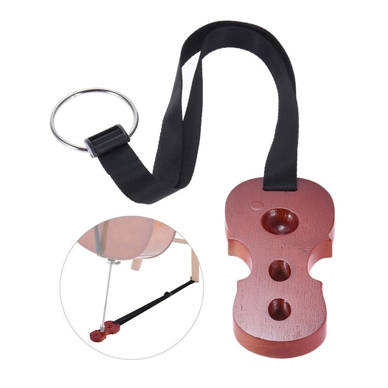 Hardhout Cello Eindpin Antislip Stop Holder Rest Anker Protector Pad Cello Vorm Burlywood Kleur