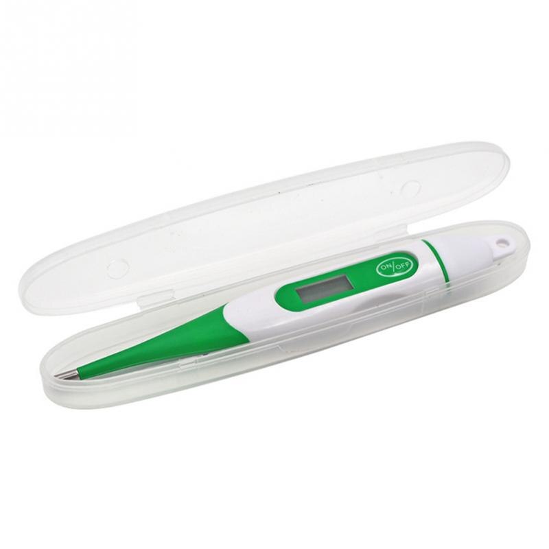 Digital Pet Thermometer Soft Tip Pigs Cattle Battery Powered LCD Display Fast