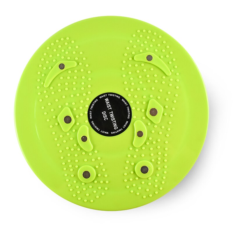 Waist Twisting Disc Balance Board Fitness Equipment for Home Body Aerobic Rotating Sports Magnetic MassagePlate Exercise Wobble: Green