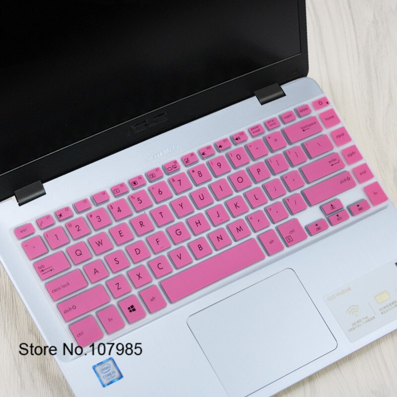 15.6 inch Colorful Silicone Keyboard protector skin Cover guard For ASUS VivoBook F510UA F510U / for ASUS VivoBook S510 15&quot;: Rose