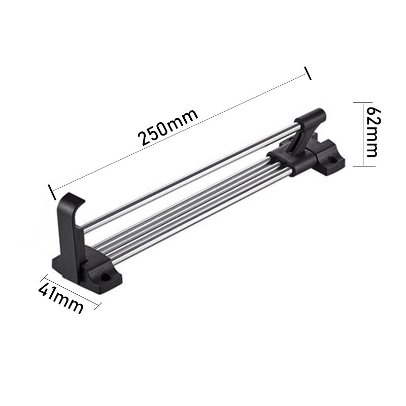 Wardrobe Top Clothes Rail Wardrobe Hanger Cloakroom Telescopic Towel Storage Rod with Screws Retractable Hanging Extending Rods: Style7- 25cm