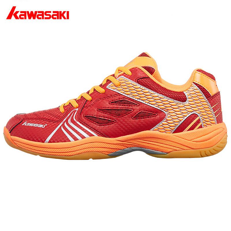 Kawasaki-Zapatillas profesionales de bádminton, calzado deportivo antideslizante de caucho resistente al desgaste para K-071: K071 red / 36