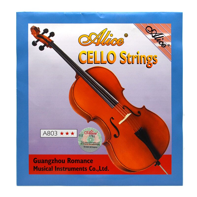 Alice A803 Cello Strings Steel Core Nickel Silver Wound 1st-4th Strings