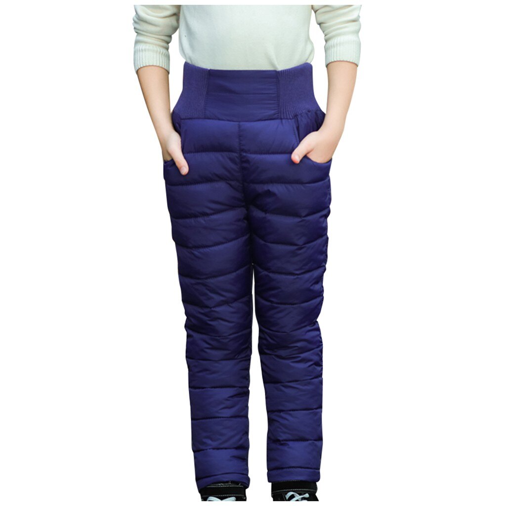 Pantalon d'hiver en coton rembourré pour tout-petits | Épais et , pantalon de Ski imperméable, Leggings taille haute, pour bébés de 9-10-12 ans