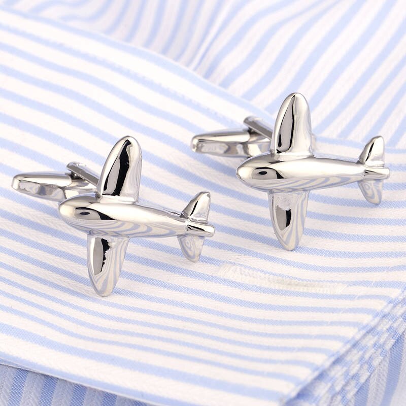 Heiße Verkäufe Lustige Manschettenknöpfe Hemd Manschettenknöpfe flugzeug Manschettenknöpfe flugzeug Cufflings Männer Schmuck Tropfenverschiffen 200
